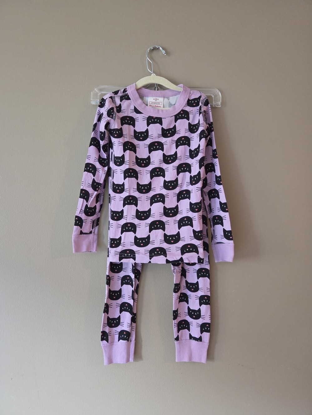 Hanna Andersson Black Cat Purple Pajamas